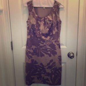 Loft lilac pattern dress and shrug set